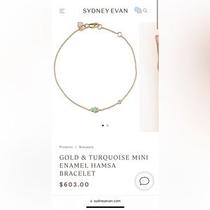 Sydney Evan 14k Gold and Diamond Bracelet